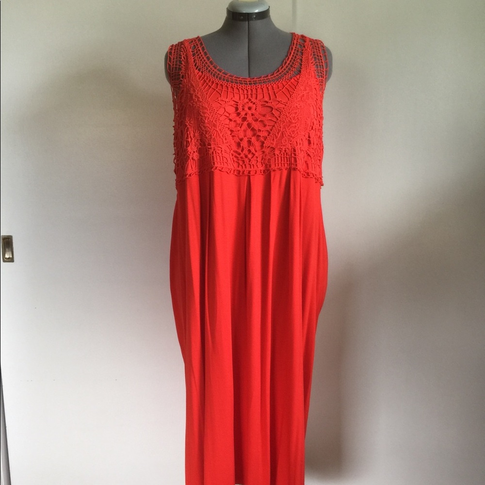 2X Red Tank Dress